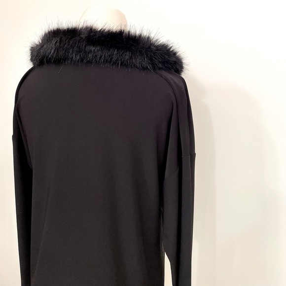 ✨Faux Fur Neck Audrey Hepburn Style Party Top✨ - Picture 8 of 8